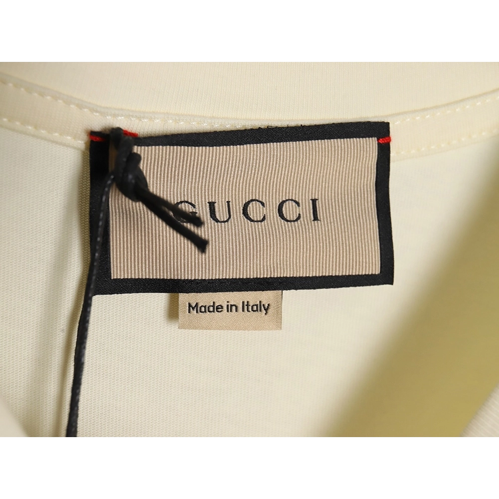 Gucci classic 1921 letter embroidered logo pattern short sleeve,Gucci