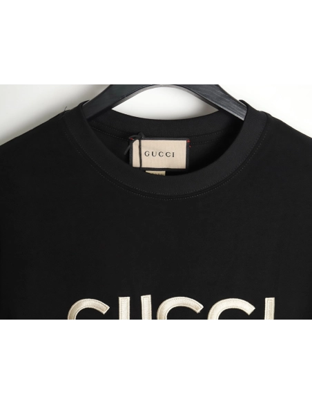 Gucci classic 1921 letter embroidered logo pattern short sleeve TSK1,Gucci