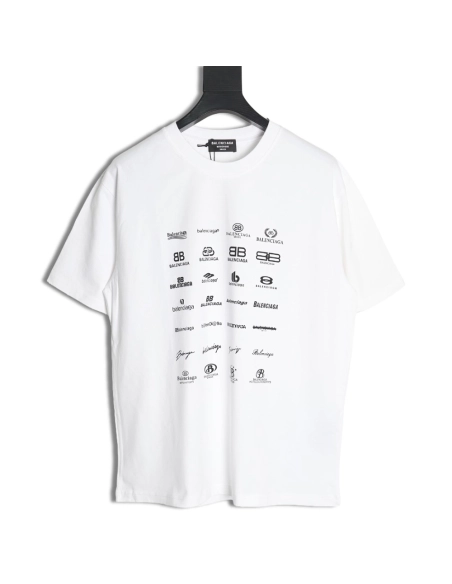 Balenciaga multilingual print short-sleeved T-shirt,Balenciaga