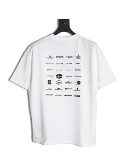 Balenciaga multilingual print short-sleeved T-shirt,Balenciaga