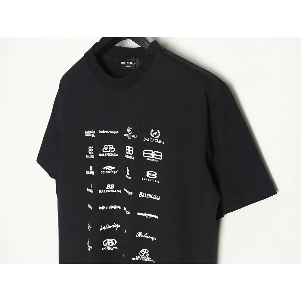Balenciaga multilingual print short-sleeved T-shirt TSK1,Balenciaga