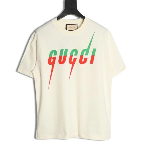 Gucci lightning print short-sleeved T-shirt,Gucci