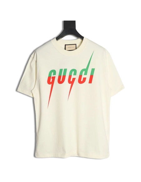 Gucci lightning print short-sleeved T-shirt,Gucci