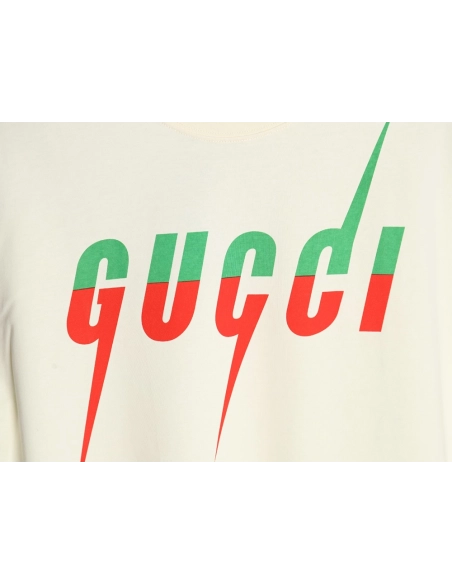 Gucci lightning print short-sleeved T-shirt,Gucci