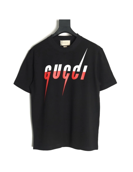 Gucci lightning print short-sleeved T-shirt TSK1,Gucci