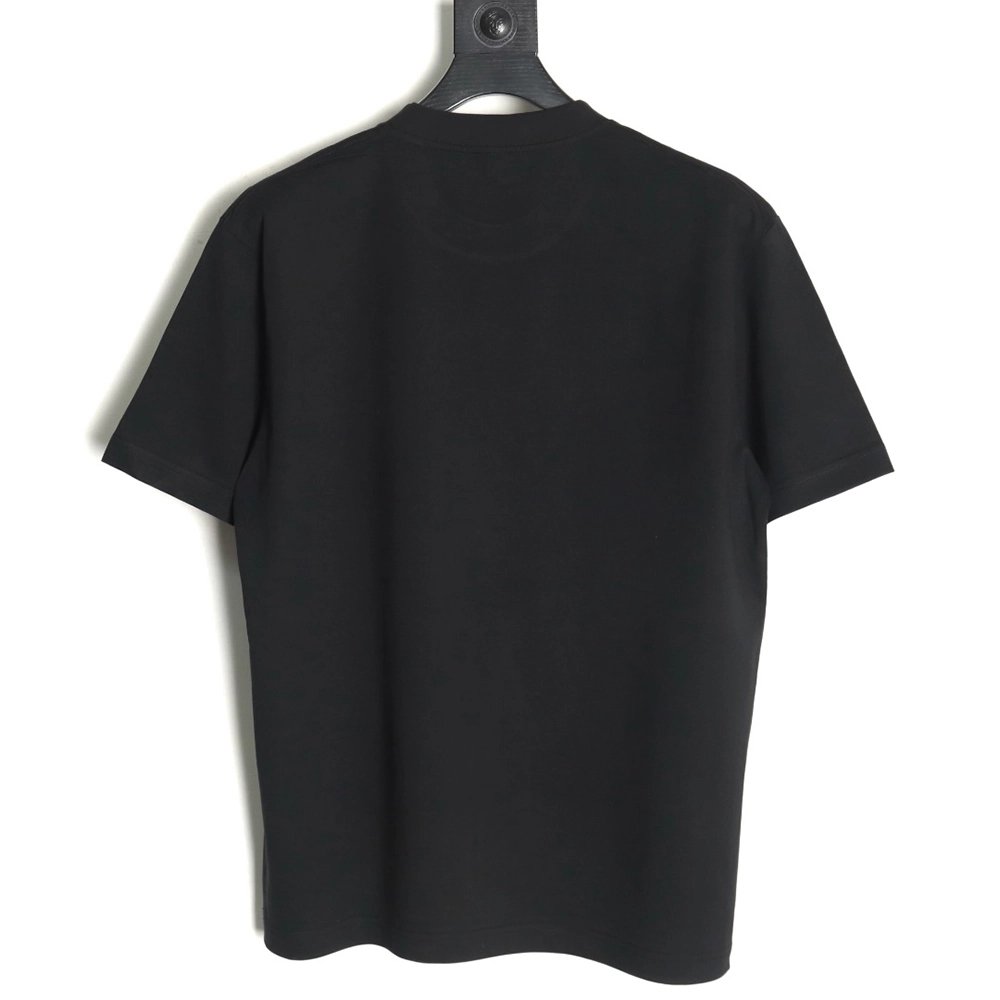 Loewe &amp; Hals Moving Castle Joint Pocket Flame Embroidered Short Sleeve T-shirt TSK1,Loewe