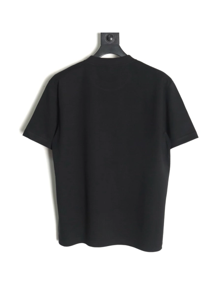 Loewe &amp; Hals Moving Castle Joint Pocket Flame Embroidered Short Sleeve T-shirt TSK1,Loewe