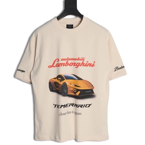 Balenciaga &amp; Lamborghini printed short-sleeved T-shirt,Balenciaga