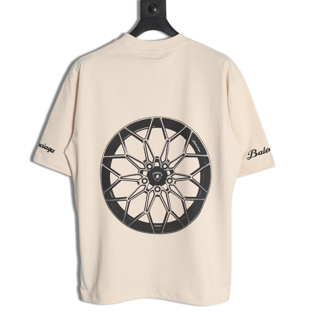 Balenciaga &amp; Lamborghini printed short-sleeved T-shirt,Balenciaga