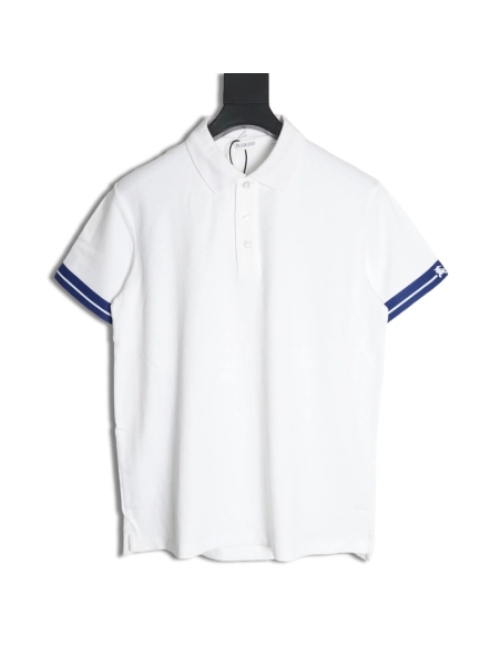 Burberry Warhorse cuff print short sleeve polo shirt,Burberry