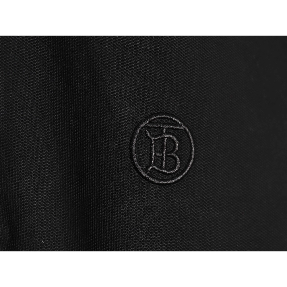 Burberry Classic Collar Stripe Logo Embroidered Short Sleeve Polo Shirt TSK2,Burberry