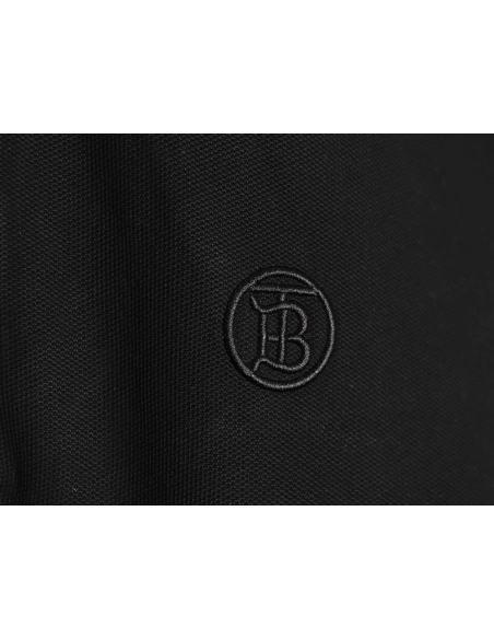 Burberry Classic Collar Stripe Logo Embroidered Short Sleeve Polo Shirt TSK2,Burberry