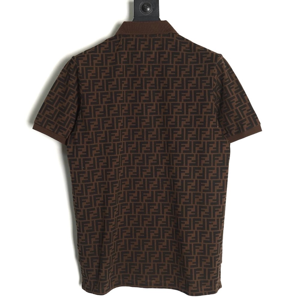 Fendi Double F full print short-sleeved POLO shirt,Fendi