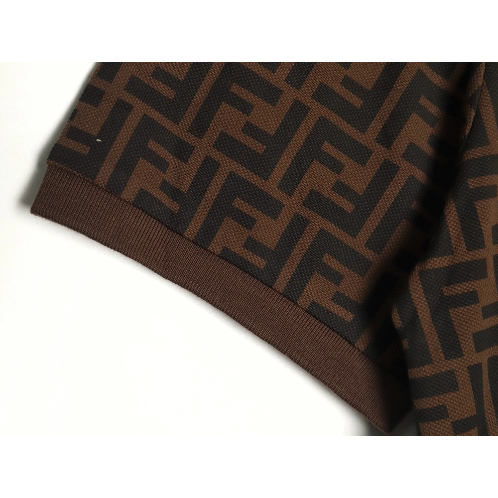 Fendi Double F full print short-sleeved POLO shirt,Fendi
