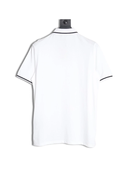 Zegna classic chest letter embroidered polo shirt,Zegna