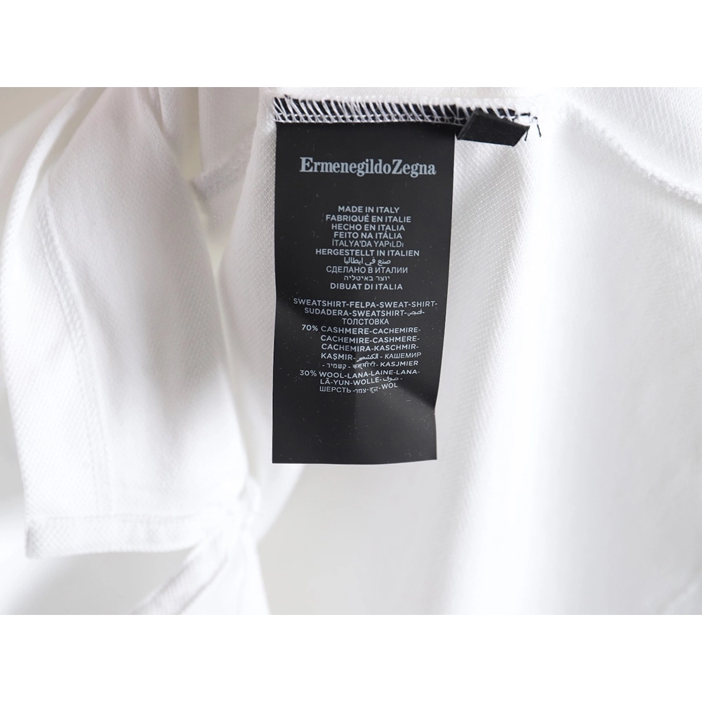 Zegna classic chest letter embroidered polo shirt,Zegna