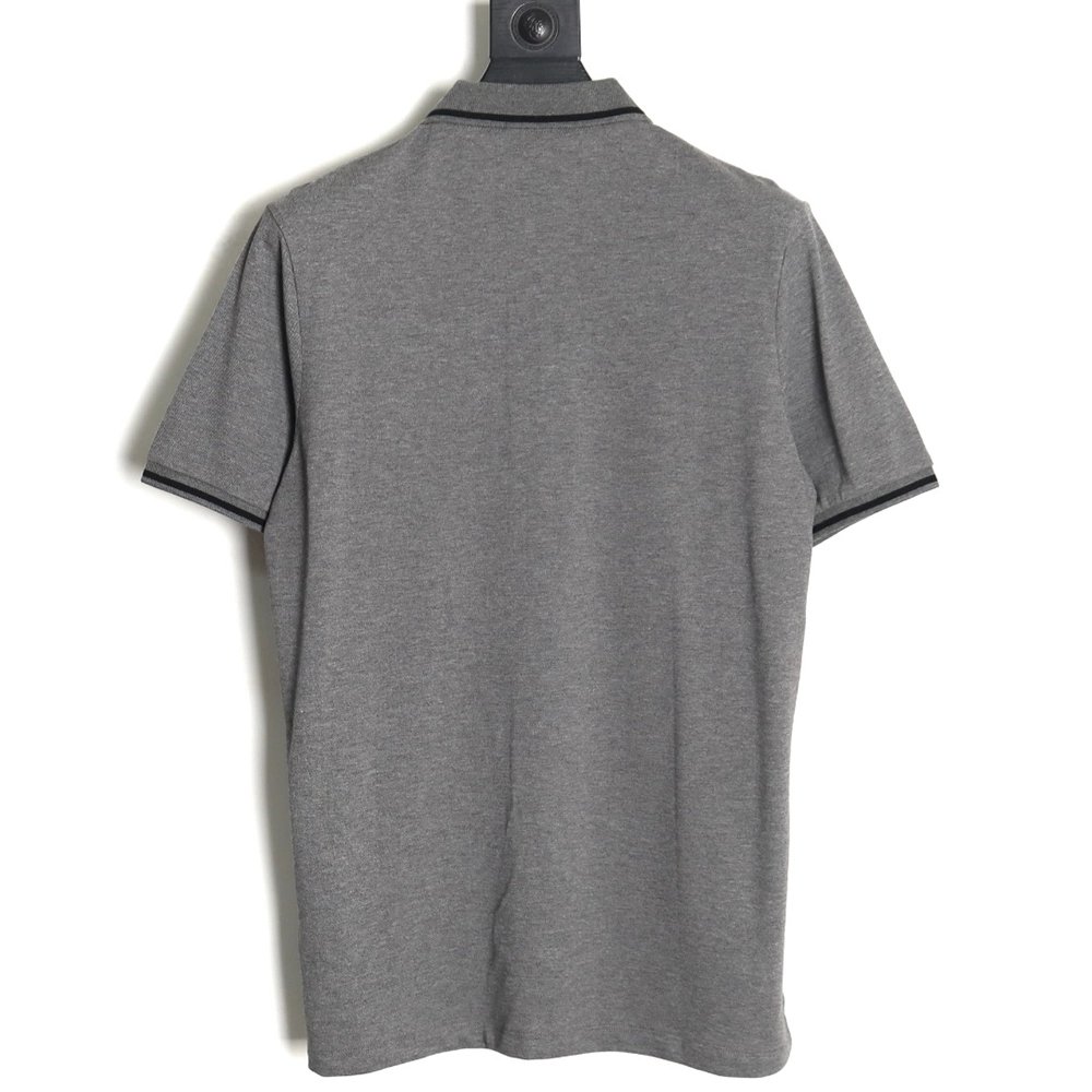 Zegna classic chest letter embroidered polo shirt TSK1,Zegna