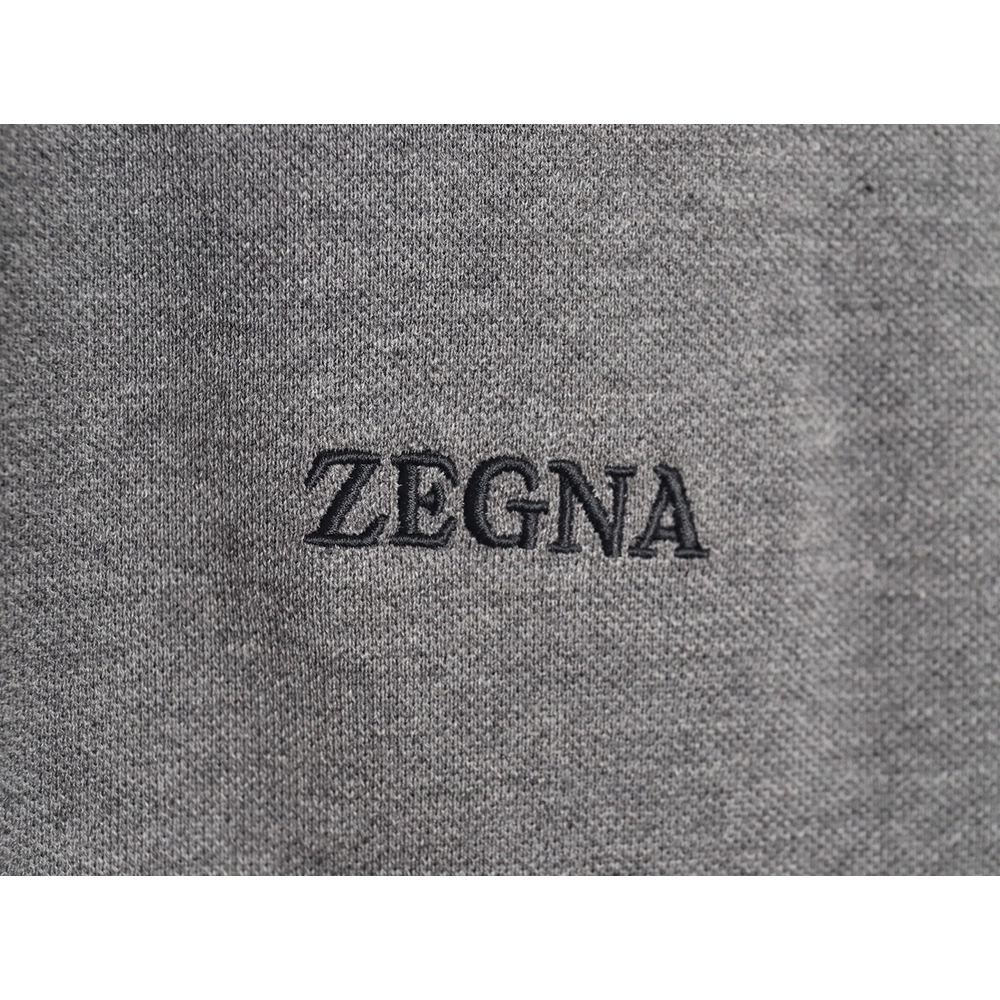 Zegna classic chest letter embroidered polo shirt TSK1,Zegna