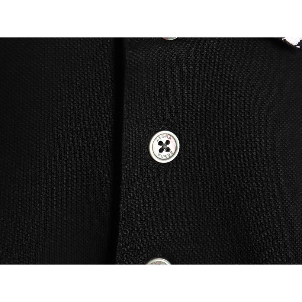 Zegna classic chest letter embroidered polo shirt TSK2,Zegna