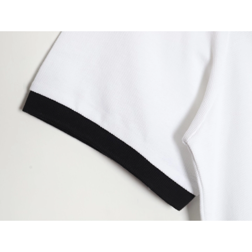 Prada color block ribbed collar POLO short sleeve,Prada