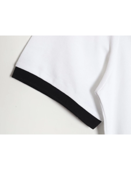 Prada color block ribbed collar POLO short sleeve,Prada