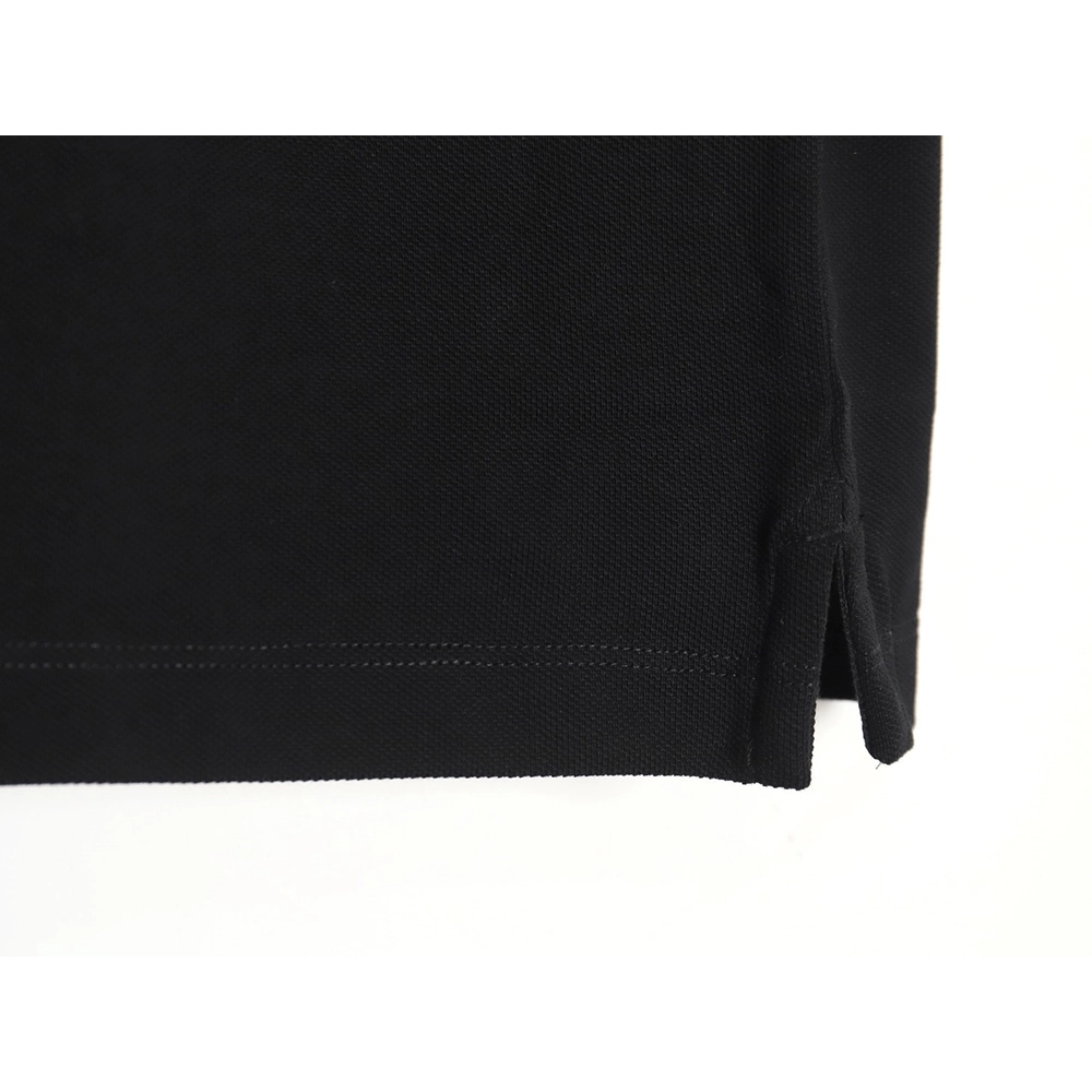 Prada color block ribbed collar POLO short sleeve TSK1,Prada