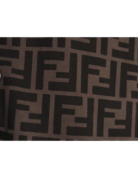 Fendi Double F full print short-sleeved POLO shirt TSK1,Fendi