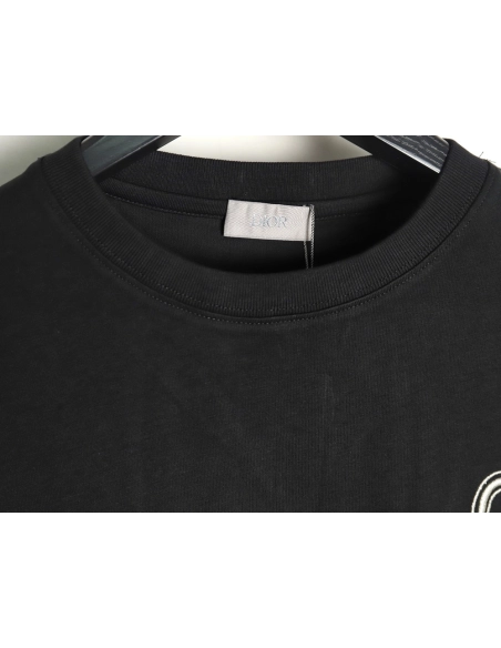 Dior gold thread embroidered CD short sleeve TSK1,Dior