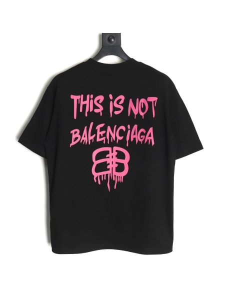 Balenciaga graffiti lettering logo short sleeve,Balenciaga