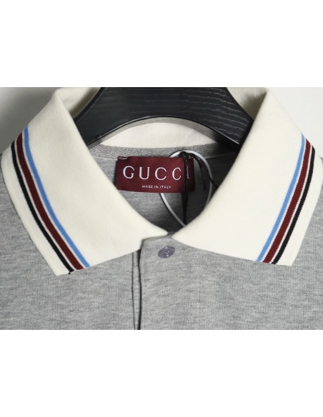 Gucci Chest Pocket Embroidered Polo Shirt,Gucci