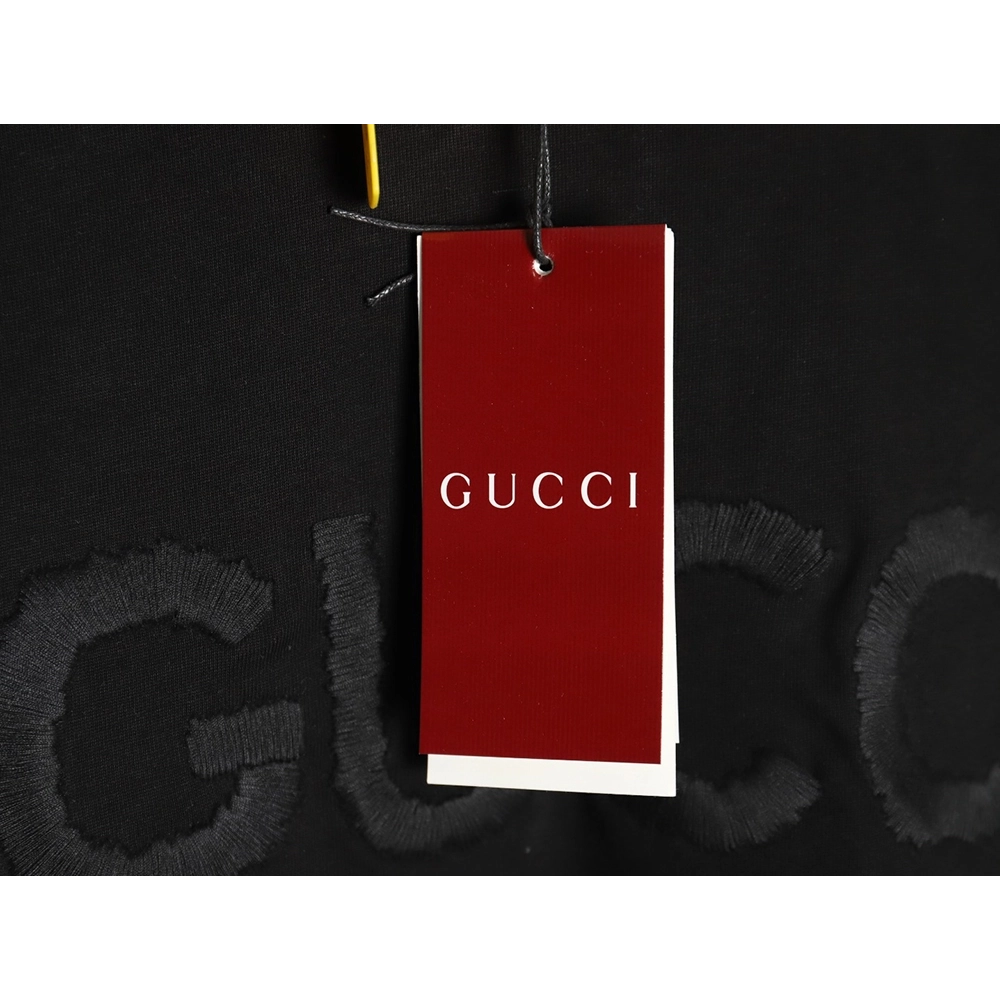 Gucci Chest Lettering Embroidered Short Sleeve T-Shirt,Gucci
