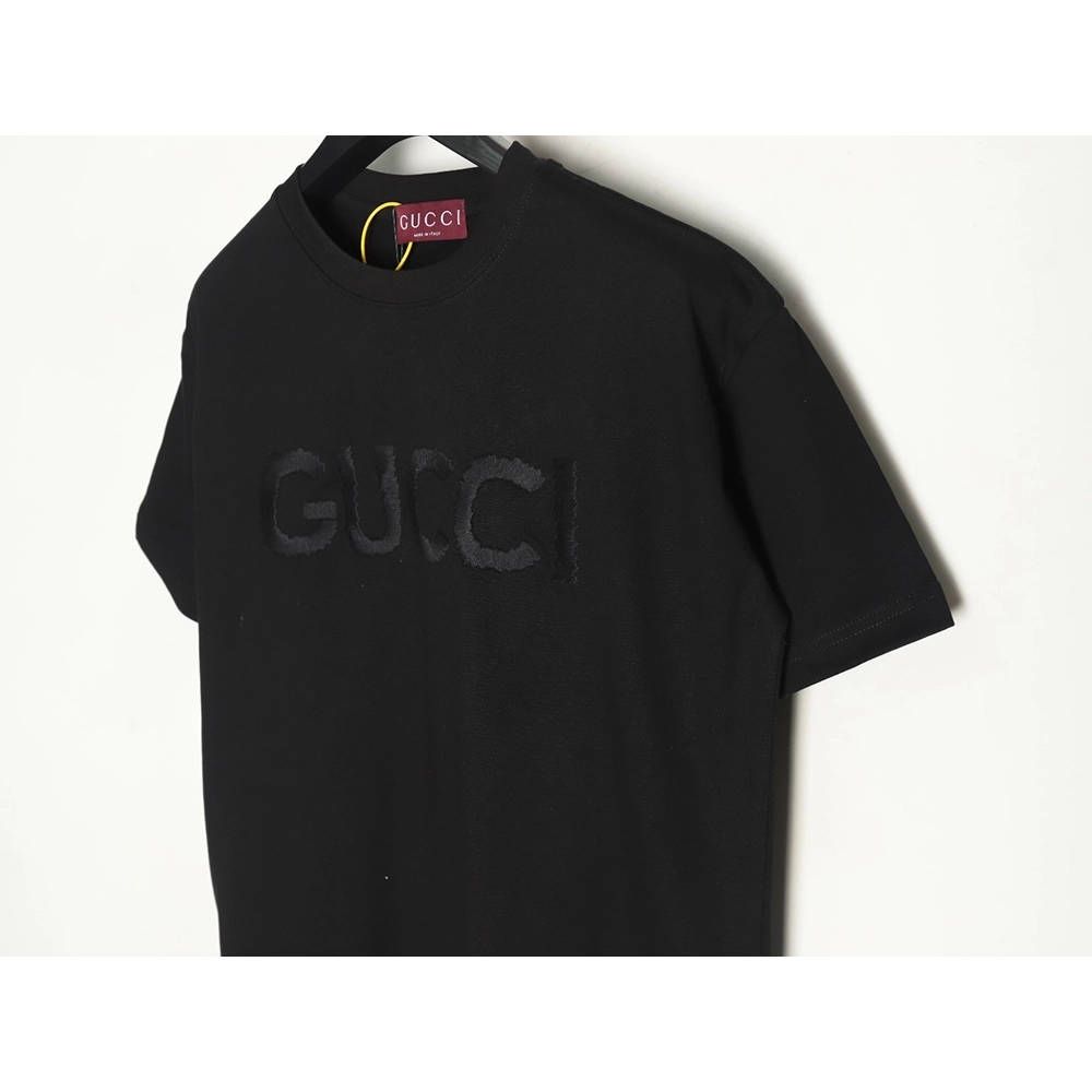 Gucci Chest Lettering Embroidered Short Sleeve T-Shirt,Gucci