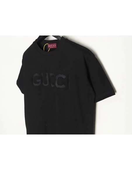Gucci Chest Lettering Embroidered Short Sleeve T-Shirt,Gucci