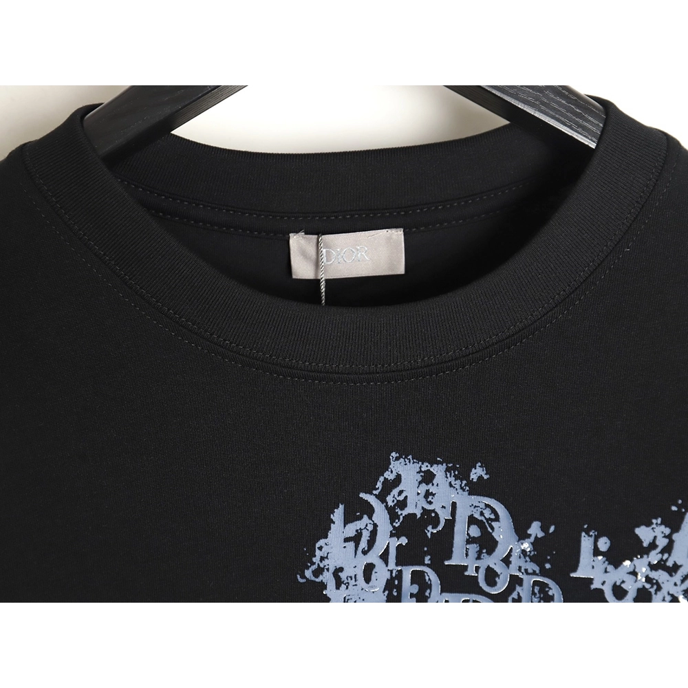 Dior heart monogram letter foam print short sleeves TSK1,Dior