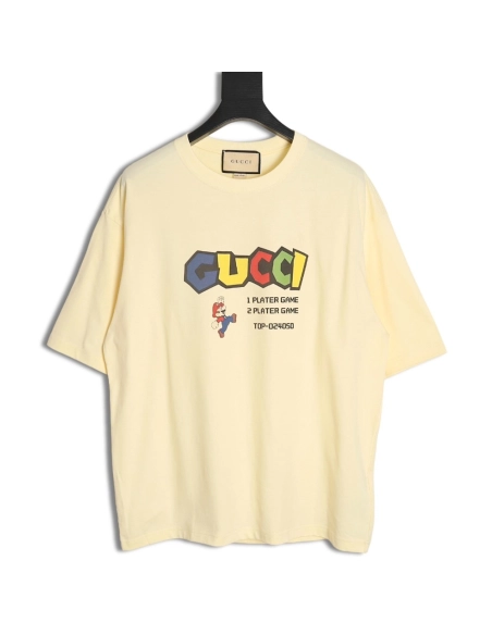 Gucci Mario colorful lettering short-sleeved T-shirt,Gucci
