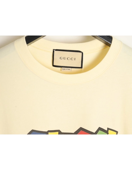 Gucci Mario colorful lettering short-sleeved T-shirt,Gucci