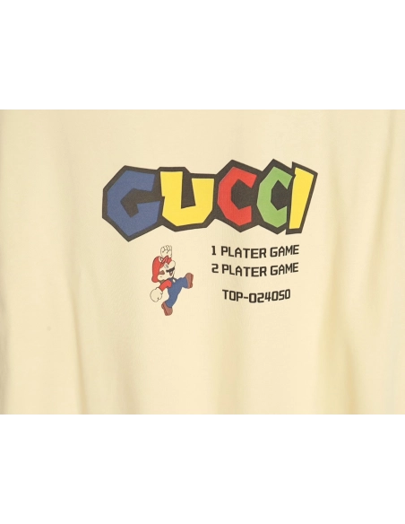 Gucci Mario colorful lettering short-sleeved T-shirt,Gucci
