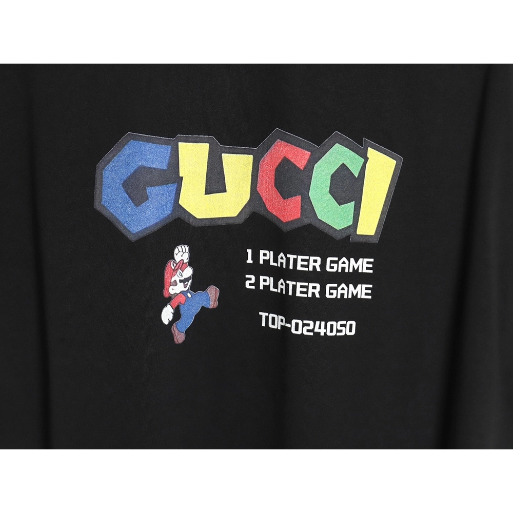 Gucci Mario colorful lettering short-sleeved T-shirt TSK1,Gucci