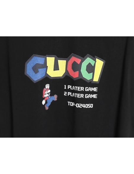 Gucci Mario colorful lettering short-sleeved T-shirt TSK1,Gucci