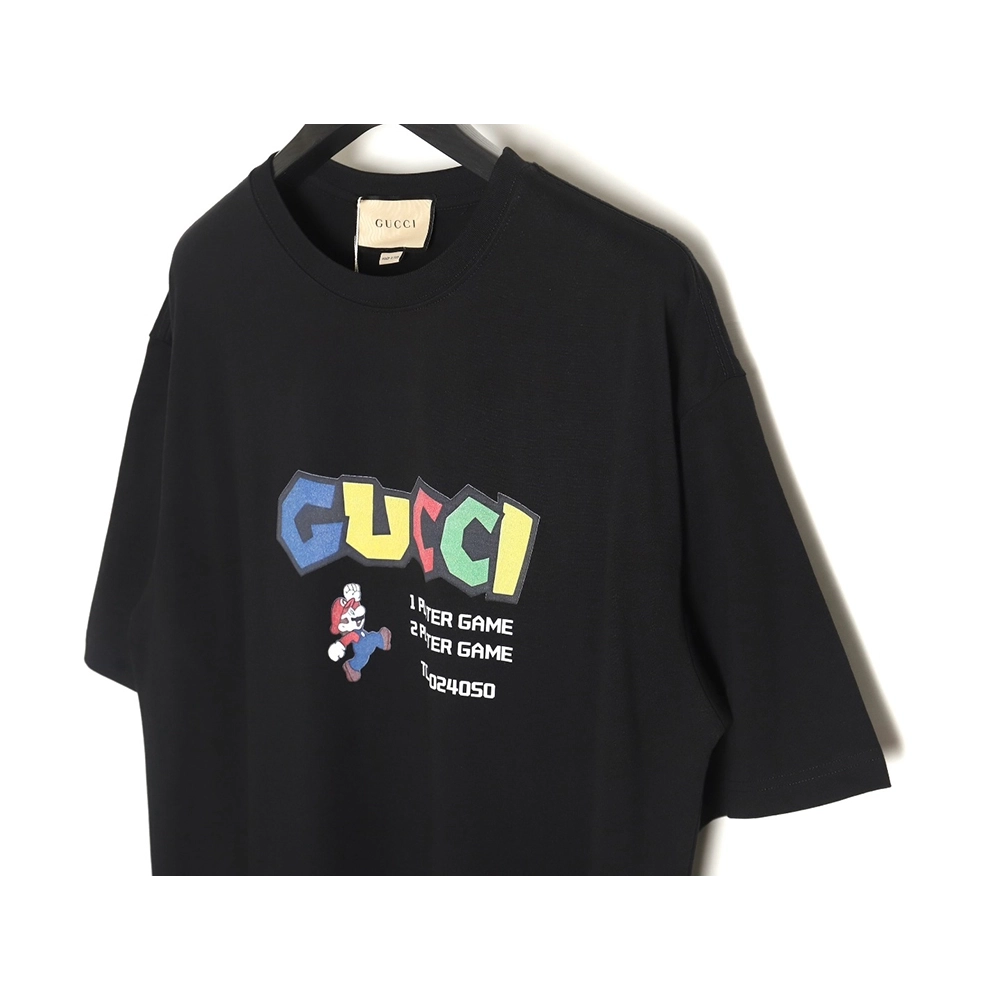 Gucci Mario colorful lettering short-sleeved T-shirt TSK1,Gucci