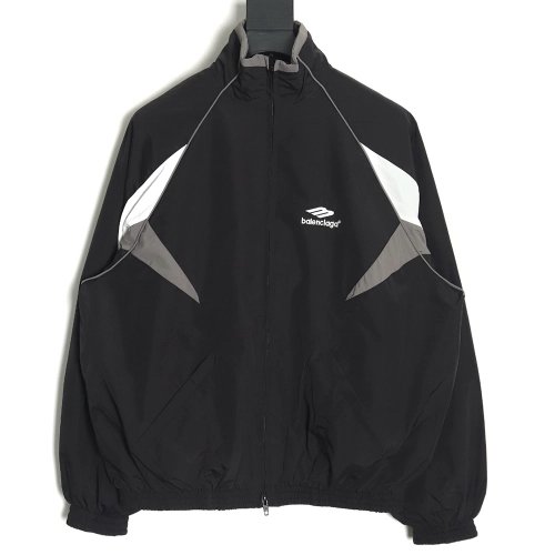 Balenciaga patchwork sports jacket TSK1,Balenciaga