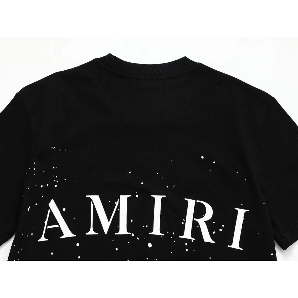 Amiri Cashew Flower Embossed Short Sleeve T-shirt,Amiri T Shirt,Tshirt,APPAREL