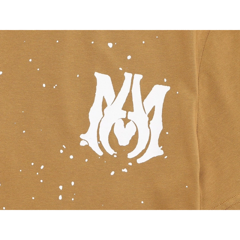 Amiri Cashew Flower Embossed Short Sleeve T-shirt,Amiri T Shirt,Tshirt,APPAREL