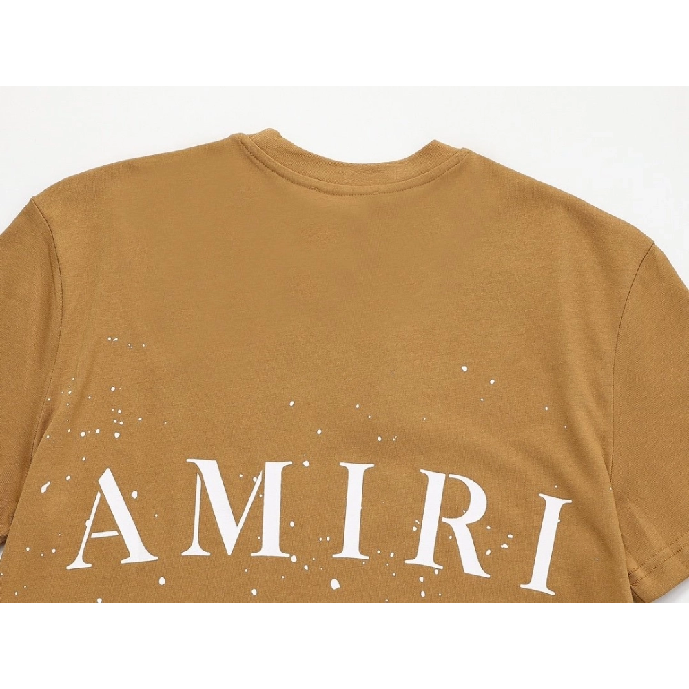 Amiri Cashew Flower Embossed Short Sleeve T-shirt,Amiri T Shirt,Tshirt,APPAREL