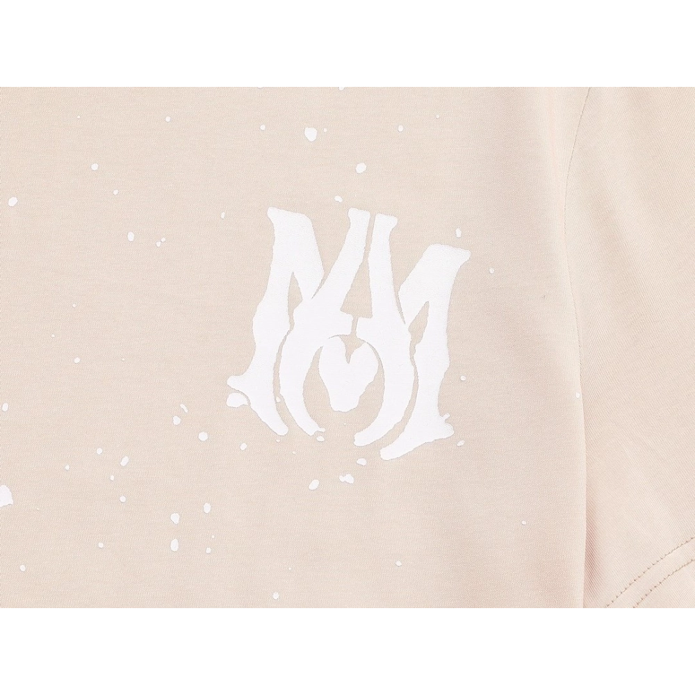 Amiri Cashew Flower Embossed Short Sleeve T-shirt,Amiri T Shirt,Tshirt,APPAREL