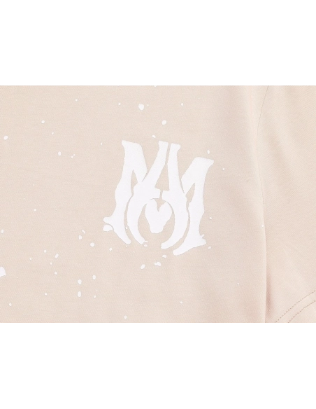 Amiri Cashew Flower Embossed Short Sleeve T-shirt,Amiri T Shirt,Tshirt,APPAREL