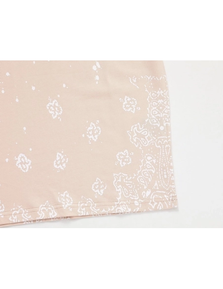 Amiri Cashew Flower Embossed Short Sleeve T-shirt,Amiri T Shirt,Tshirt,APPAREL