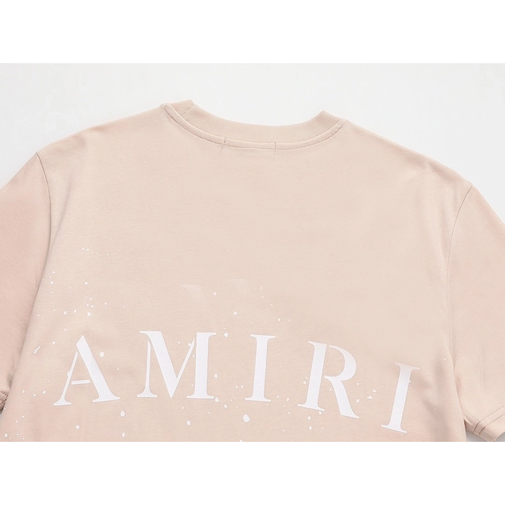 Amiri Cashew Flower Embossed Short Sleeve T-shirt,Amiri T Shirt,Tshirt,APPAREL