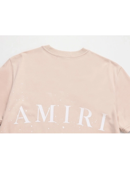 Amiri Cashew Flower Embossed Short Sleeve T-shirt,Amiri T Shirt,Tshirt,APPAREL