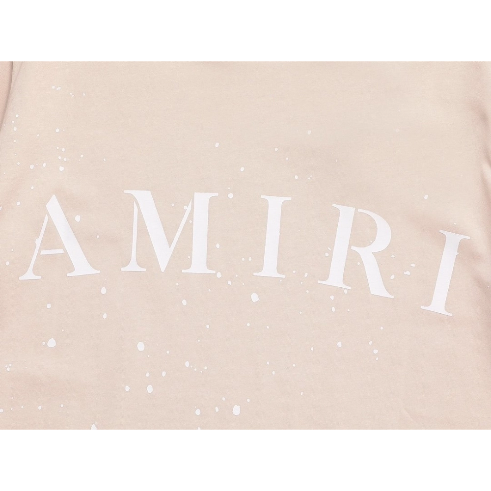 Amiri Cashew Flower Embossed Short Sleeve T-shirt,Amiri T Shirt,Tshirt,APPAREL